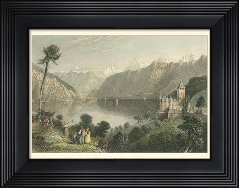 Framed Pastoral Riverscape V Print