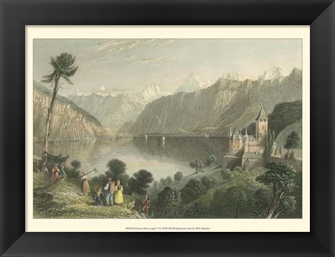 Framed Pastoral Riverscape V Print