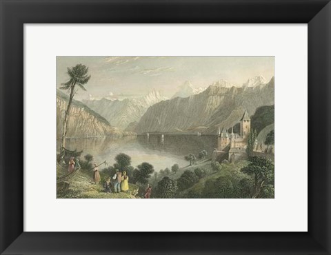Framed Pastoral Riverscape V Print
