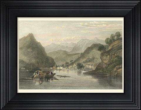 Framed Pastoral Riverscape VI Print