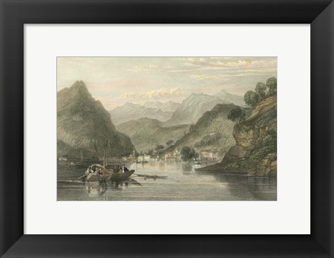 Framed Pastoral Riverscape VI Print