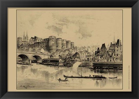 Framed Riverside Estate II Print