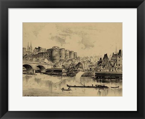 Framed Riverside Estate II Print