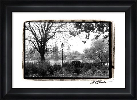 Framed Early Morning Riverwalk Print