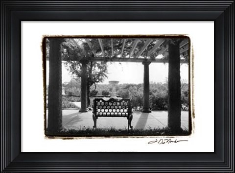 Framed Garden Elegance I Print