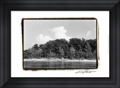 Framed Serene Lake I Print