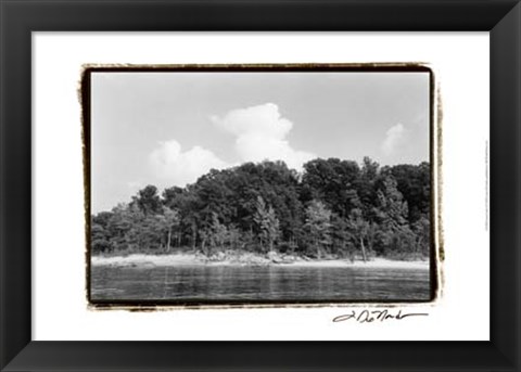 Framed Serene Lake I Print
