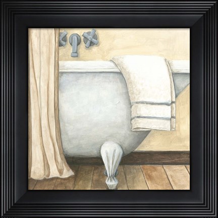 Framed Contemporary Bath I Print