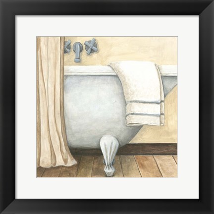 Framed Contemporary Bath I Print