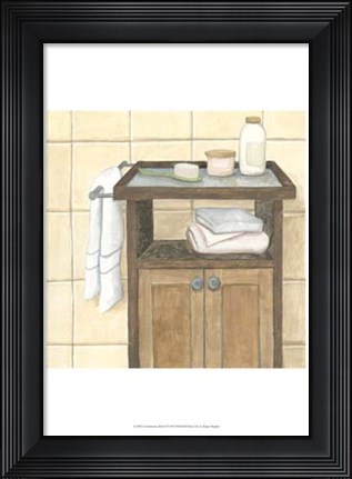 Framed Contemporary Bath II Print