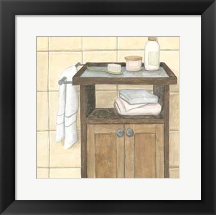 Framed Contemporary Bath II Print