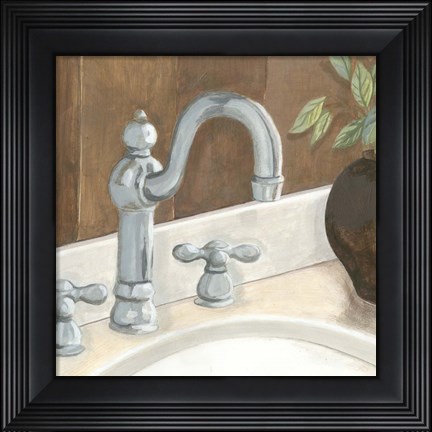 Framed Contemporary Bath III Print