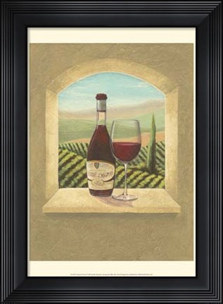 Framed Vineyard Vista I Print