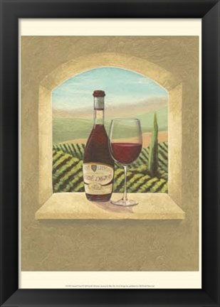 Framed Vineyard Vista I Print
