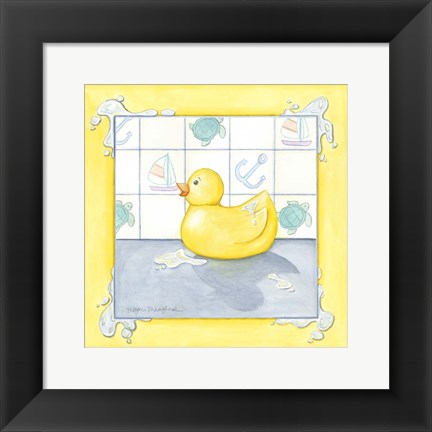 Framed Small Rubber Duck II Print