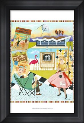 Framed Kris&#39;s Retro Rama II Print