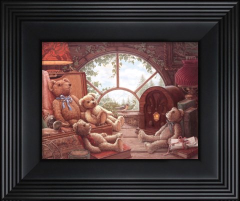 Framed Bears In The Attic Print