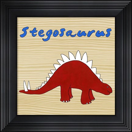 Framed Stegosaurus Print