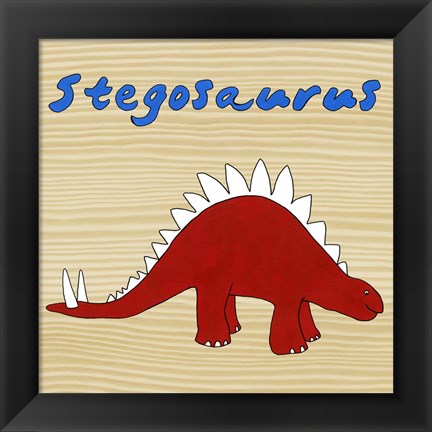 Framed Stegosaurus Print