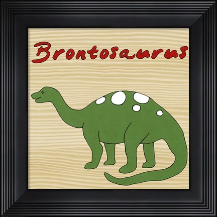 Framed Brontosaurus Print
