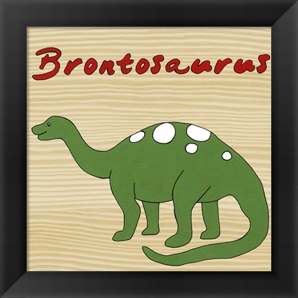 Framed Brontosaurus Print