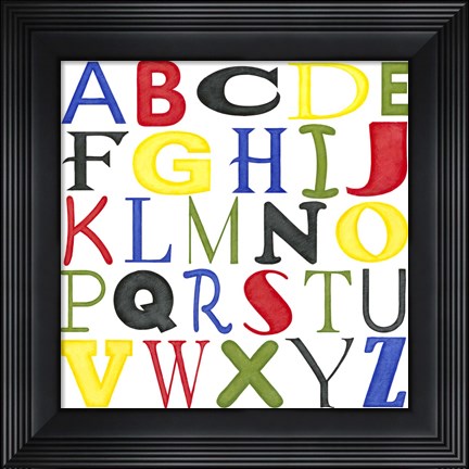 Framed Kid&#39;s Room Letters Print