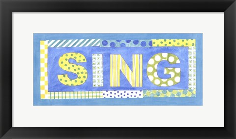 Framed Sing Print