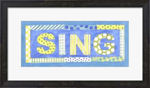 Framed Sing Print