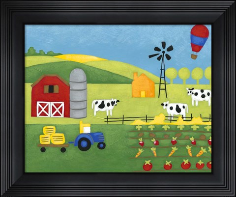 Framed Storybook Farm Print