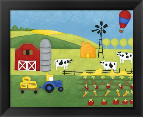 Framed Storybook Farm Print