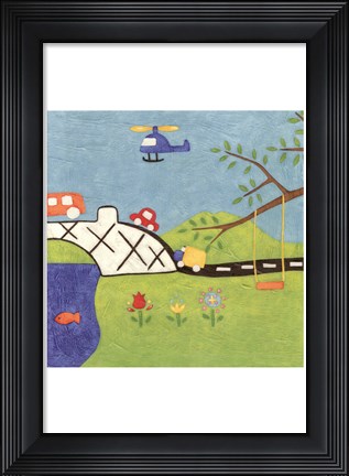 Framed Far and Away II Print