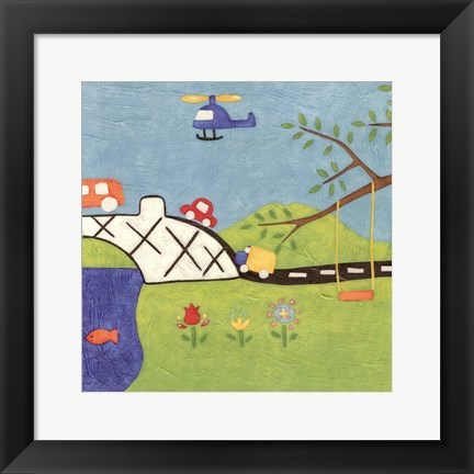 Framed Far and Away II Print