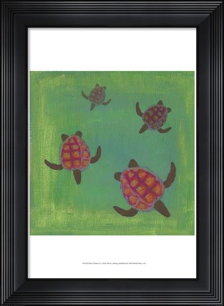 Framed Wave Riders I Print