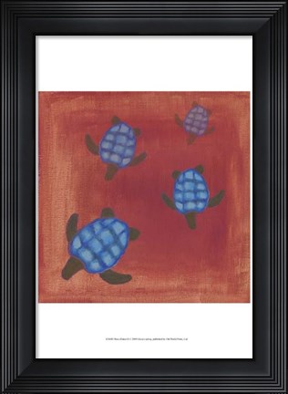 Framed Wave Riders II Print