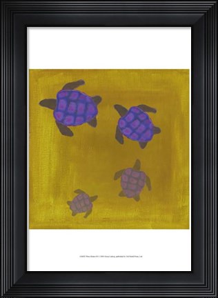 Framed Wave Riders III Print