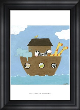Framed Noah&#39;s Ark I Print