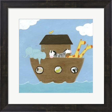 Framed Noah&#39;s Ark I Print