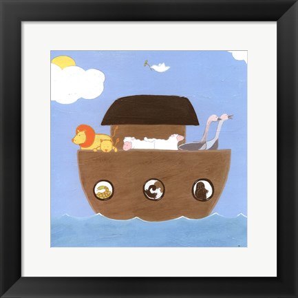 Framed Noah&#39;s Ark II Print