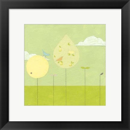 Framed Lollipop Forest I Print