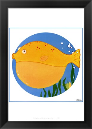 Framed Billy the Blowfish Print