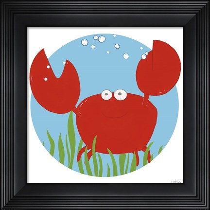 Framed Calvin the Crab Print
