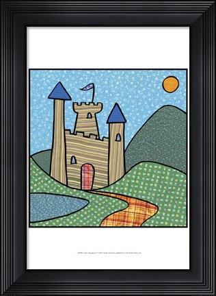 Framed Calico Kingdom I Print