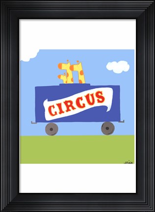 Framed Circus Train II Print