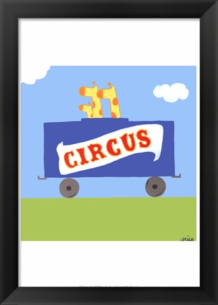 Framed Circus Train II Print