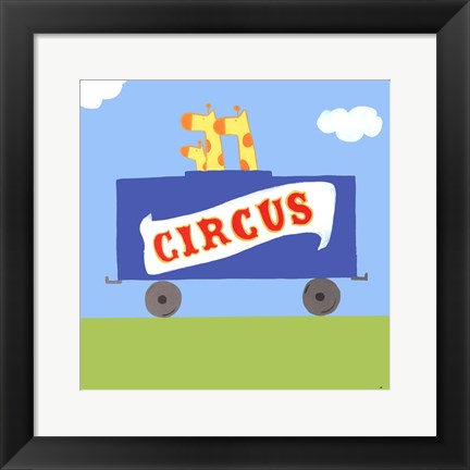 Framed Circus Train II Print