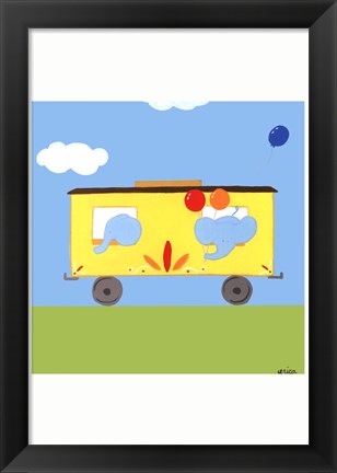 Framed Circus Train III Print