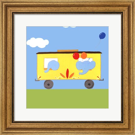 Framed Circus Train III Print