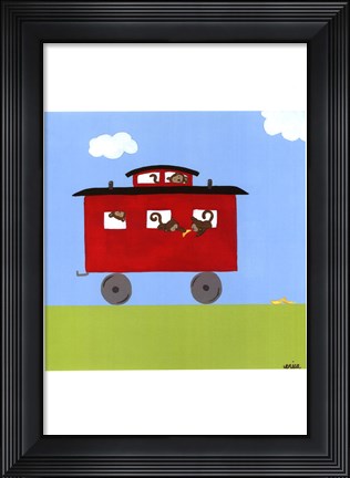 Framed Circus Train IV Print