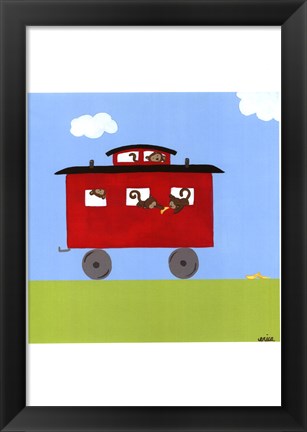 Framed Circus Train IV Print