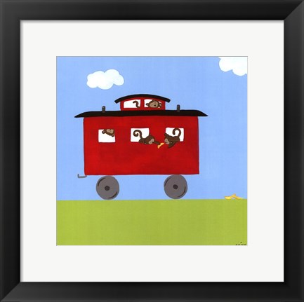 Framed Circus Train IV Print